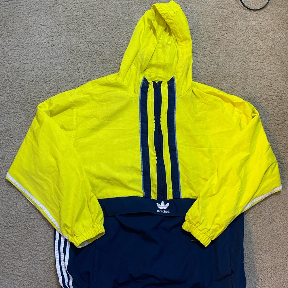 Adidas Vibrant Yellow Mesh Jacket